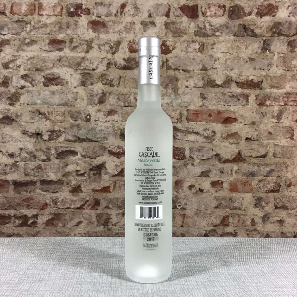 Cascajal Mosto Verde Italia Pisco 41% 0,5l – Bild 2