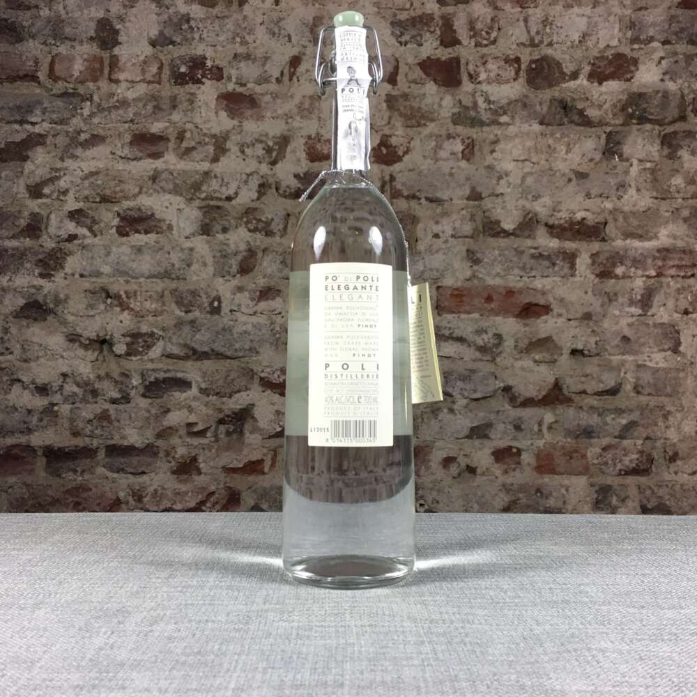 Grappa Poli Elegante 40% 0,7l – Bild 3