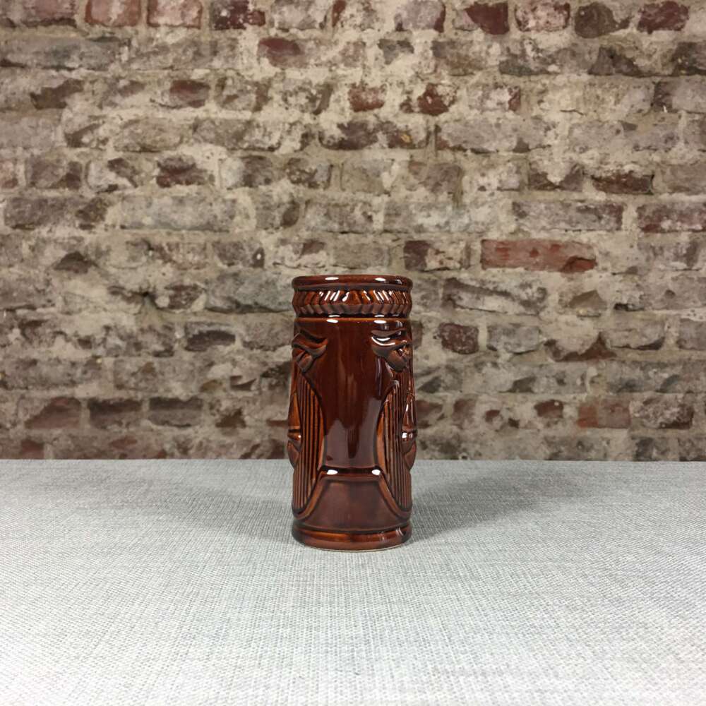 Tiki Becher Khaki Rot/Braun/Grün (250ml) – Bild 2