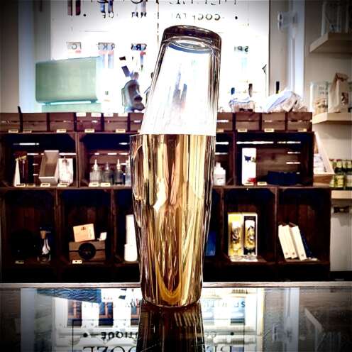 2-ER Set Boston Shaker Gold/ Glas