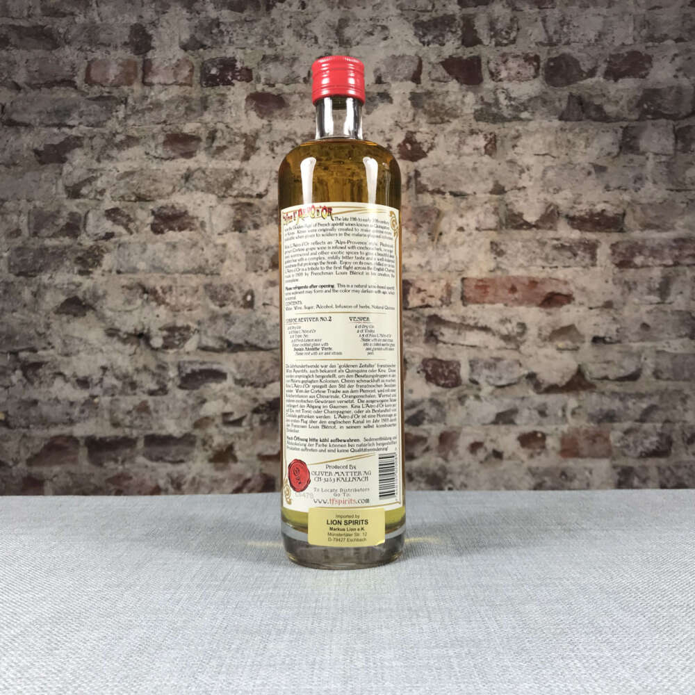 Tempus Fugit Kina L'Aero D'Or 18% 0,7L – Bild 2