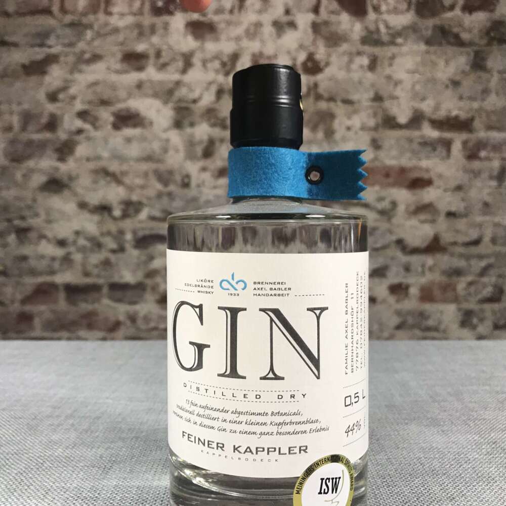 Feiner Kappler Dry Gin  44% 0,5l – Bild 2