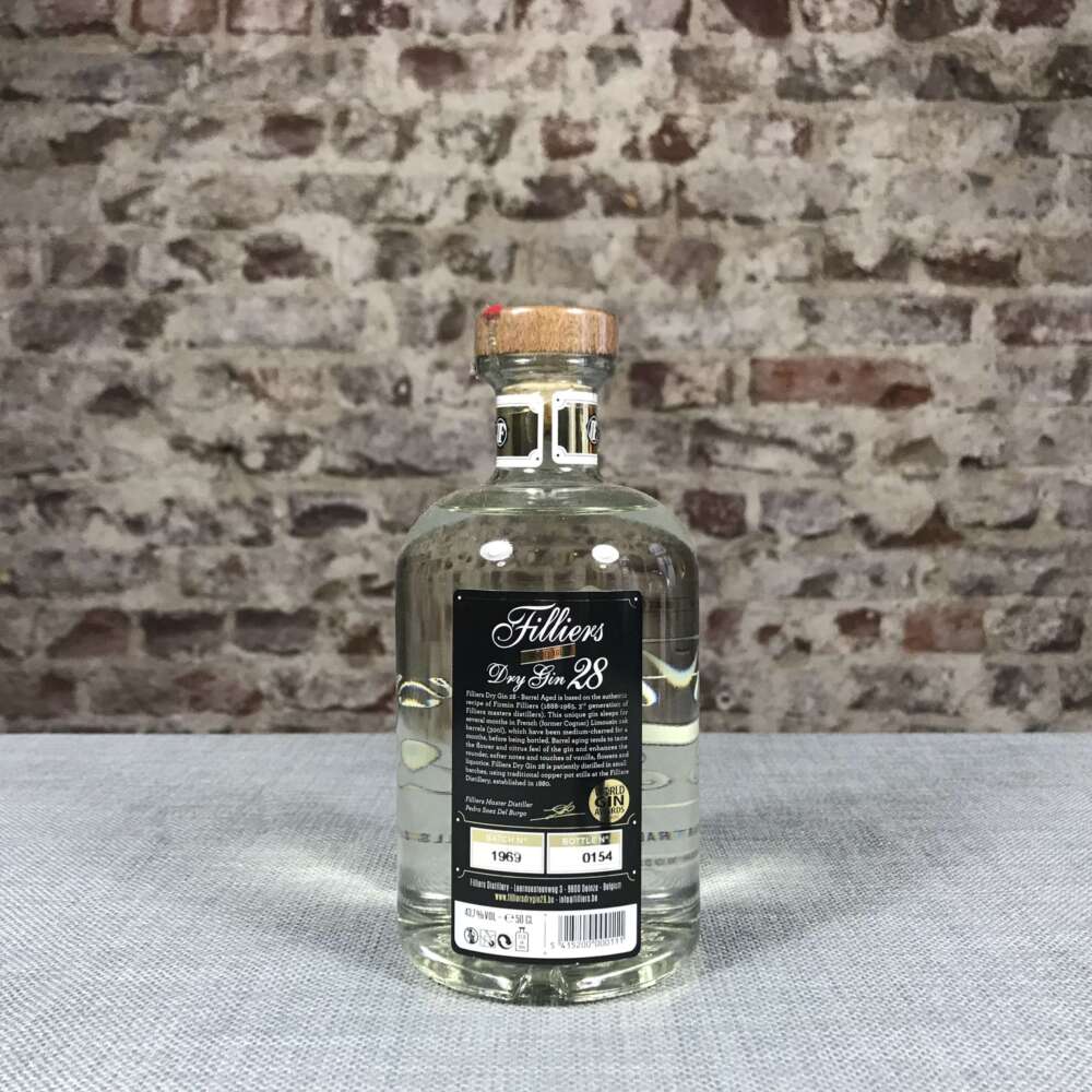 Filliers Barrel Aged Dry Gin 28 43,7% 0,5l – Bild 3