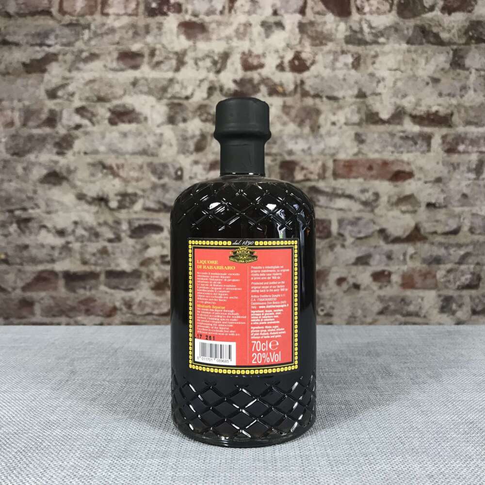 Distilleria Quaglia Rabarbaro "Rhabarber Likör " 20% 0,7l – Bild 3