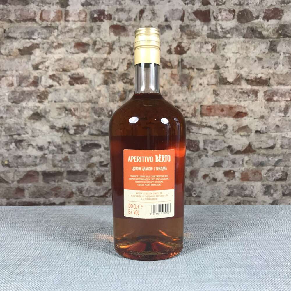 Berto Aperitivo Liquore Arancio Genziana 15% 1L – Bild 2
