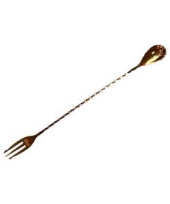 Trident/ Fork Barspoon Gold 30cm