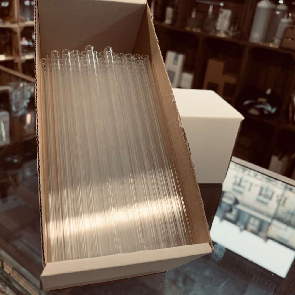 Jakobsen Design 1er Straws/Trinkhalm/ Strohhalm aus Glas Kurz – Bild 2