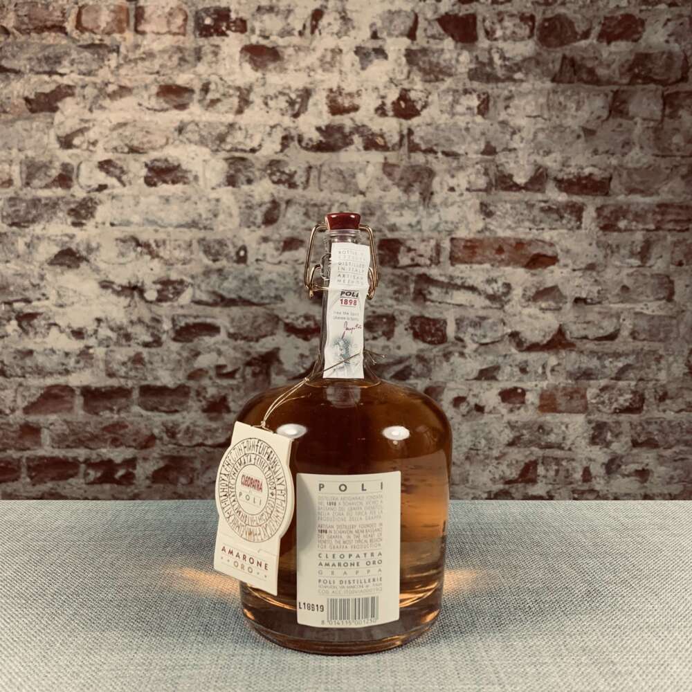 Grappa Poli Cleopatra Amarone Oro 40% 0,7l – Bild 3