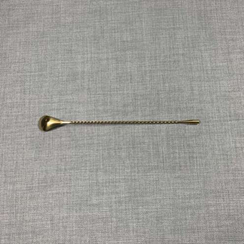 Alternative view of Teardrop Barspoon Gold 30cm