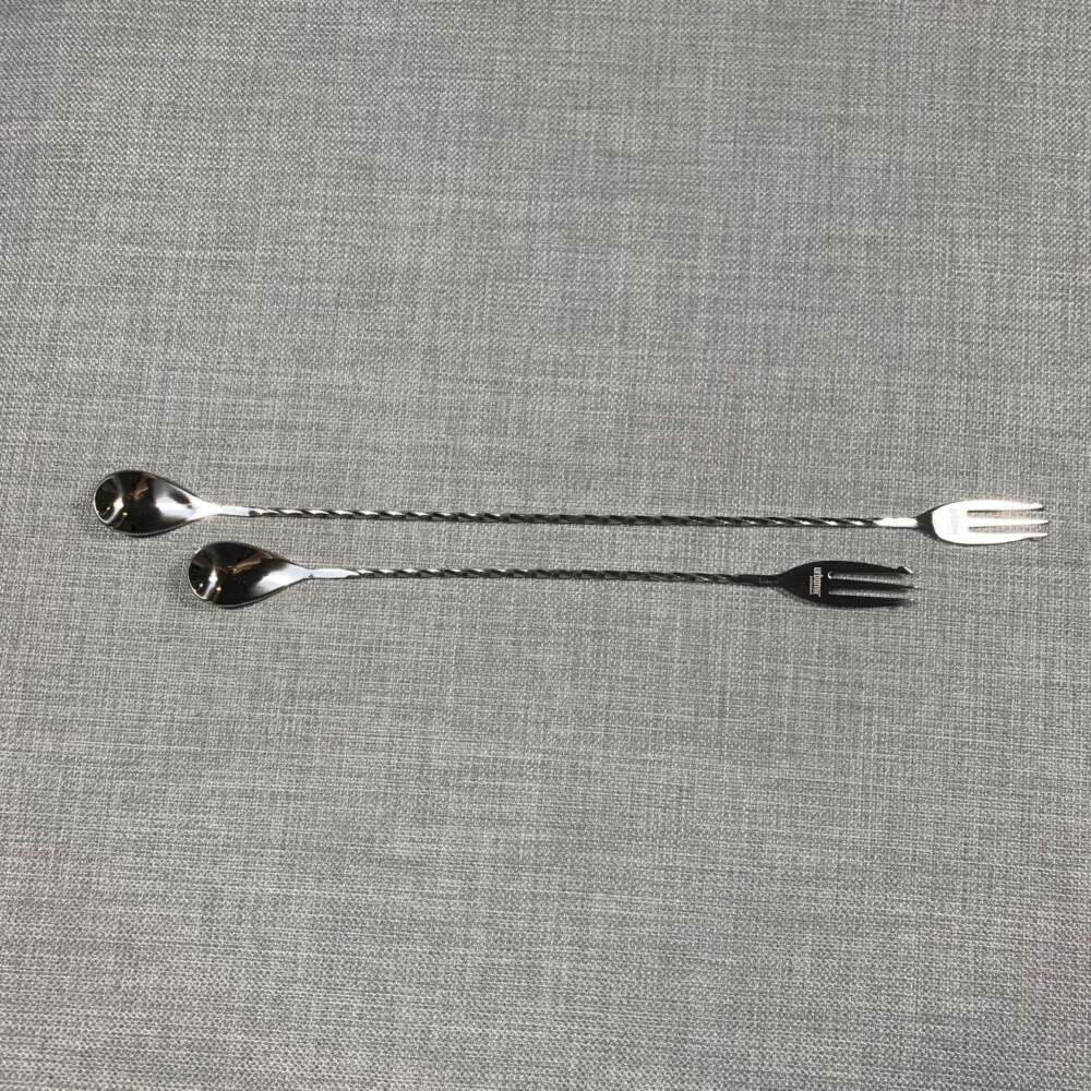 Trident/ Fork Barspoon Edelstahl 30cm – Bild 3