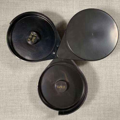 Alternative view of Schwarzer Glas Rimmer 3 Einlagen