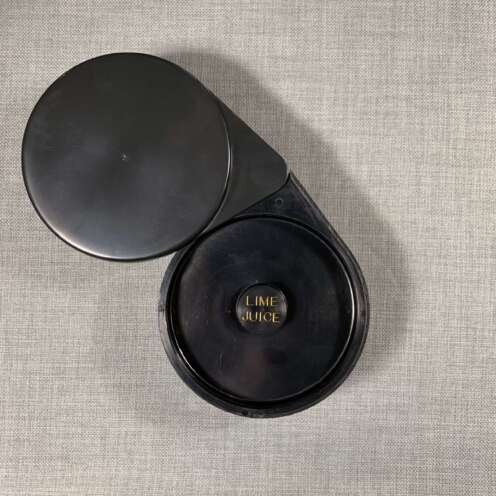 Schwarzer Glas Rimmer 3 Einlagen