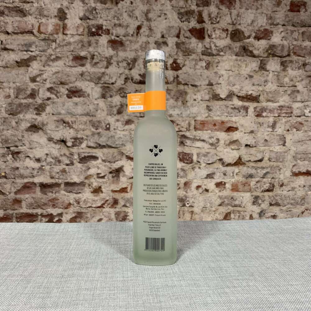 Cuatro G´s Mosto Verde Torontel Pisco 40% 0,7l – Bild 2