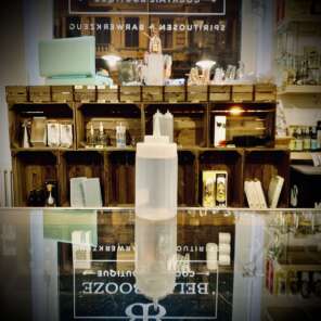 Dosierflasche/ Squeeze "L- Size" Flasche Transparent mit großer Öffnung (360ml)