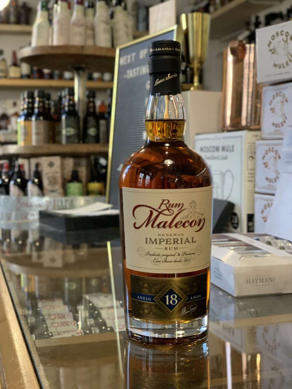 Rum Malecon 18 Anejo Reserva Superior 40% 0,7l – Bild 2