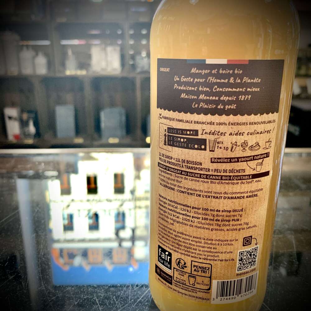 Maison Meneau Orgeat Sirop "Mandel" Sirup 0,5l – Bild 3