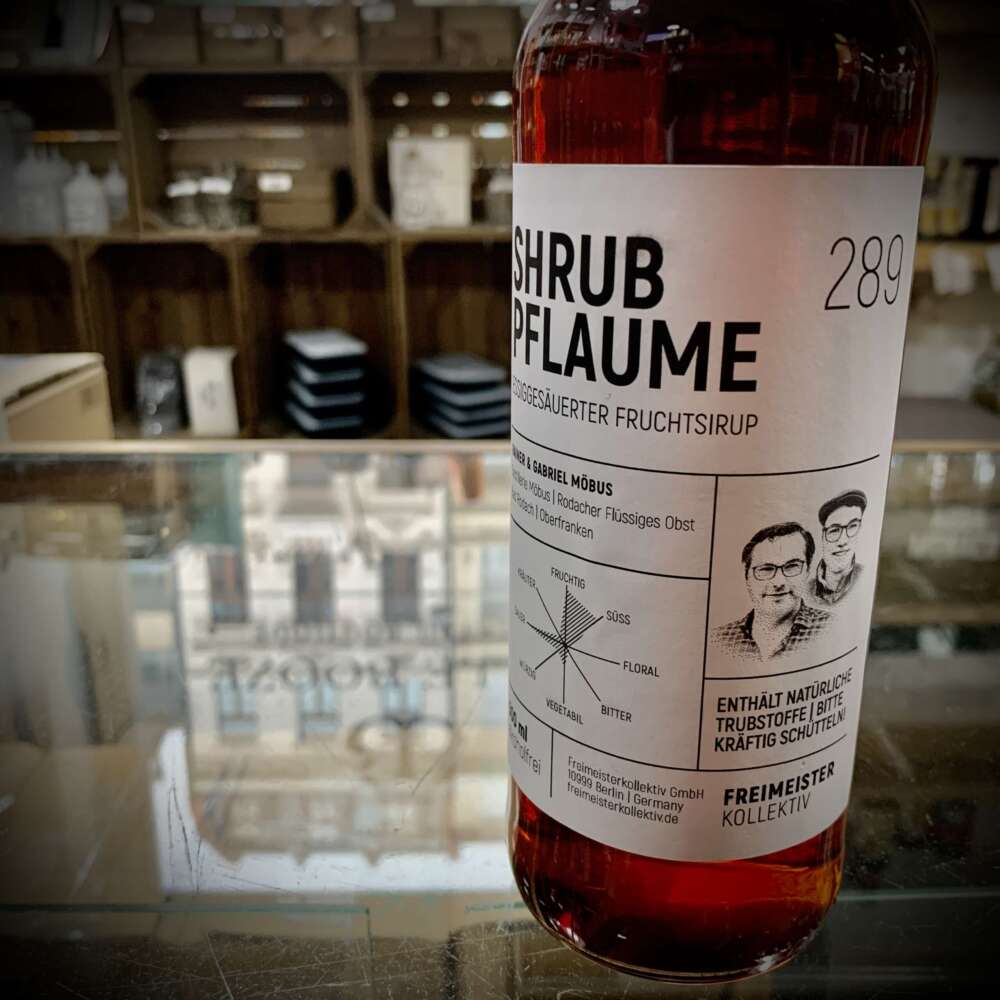 Freimeister Shrub Pflaume 0% 0,5l – Bild 2