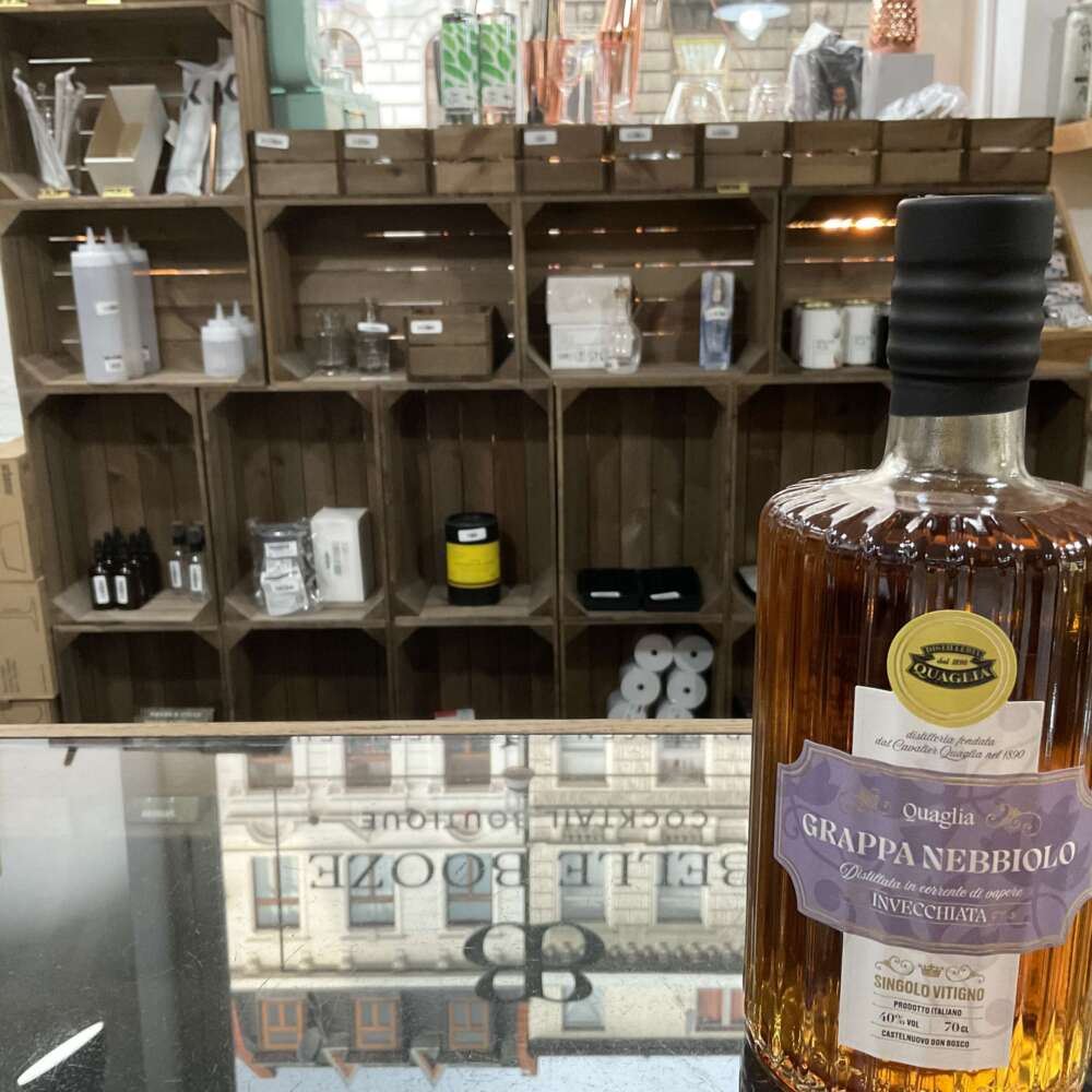 Distilleria Quaglia Grappa Nebbiolo 40% 0,7l – Bild 2