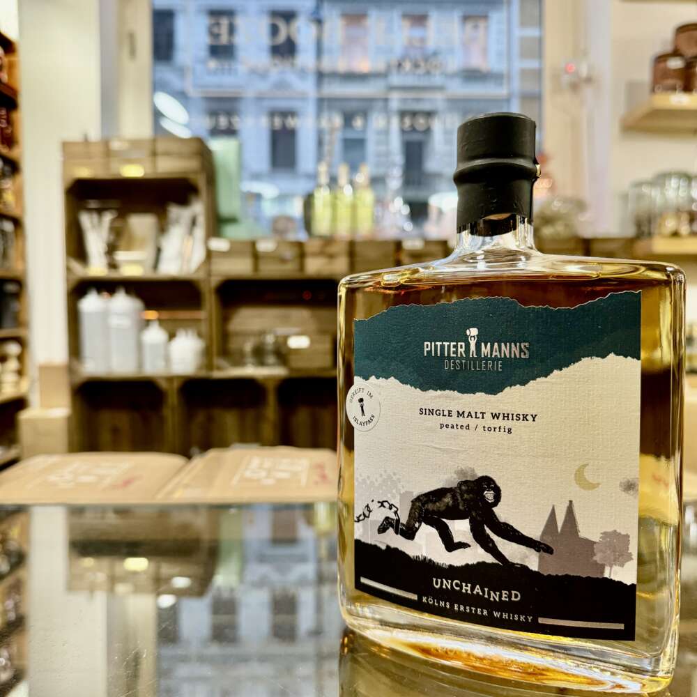 Unchained Single Malt Whisky Köln “Peated” Port 48% 0,5l – Bild 2