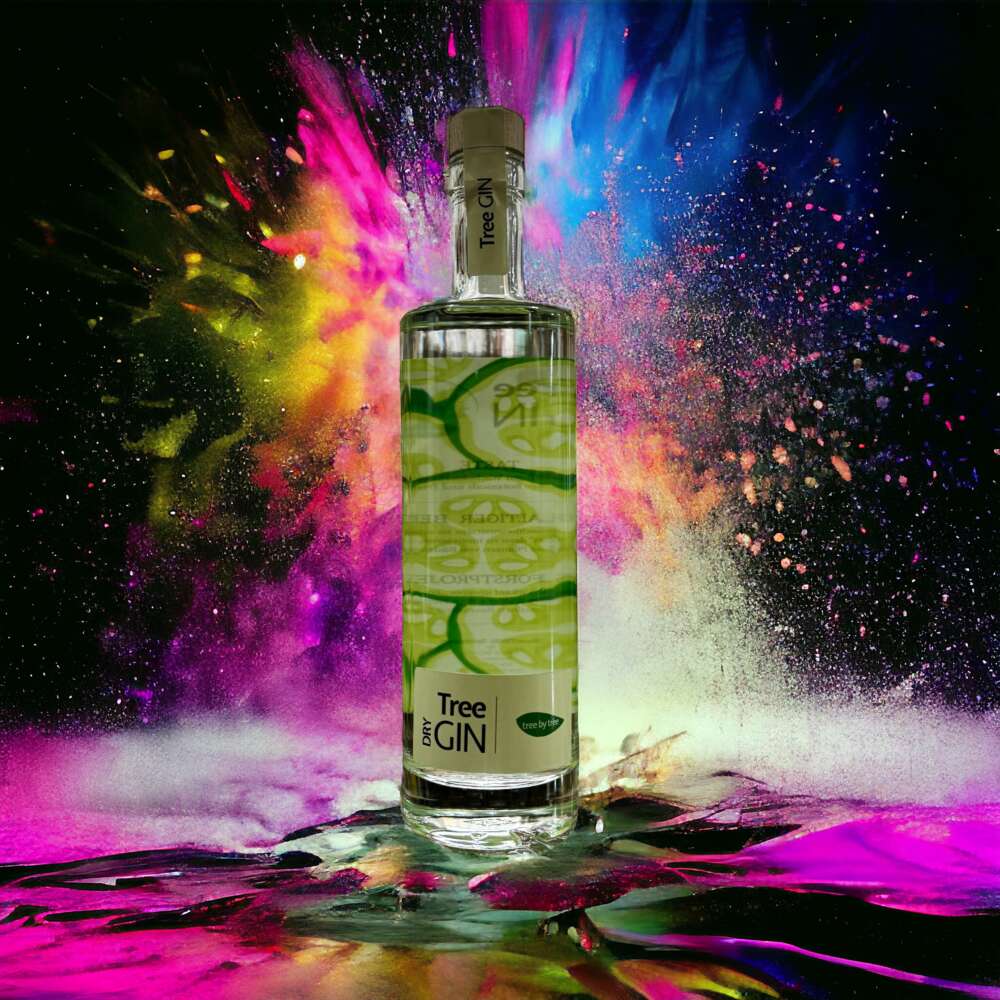 Tree Dry Gin Gurke 42% 0,5L – Bild 3