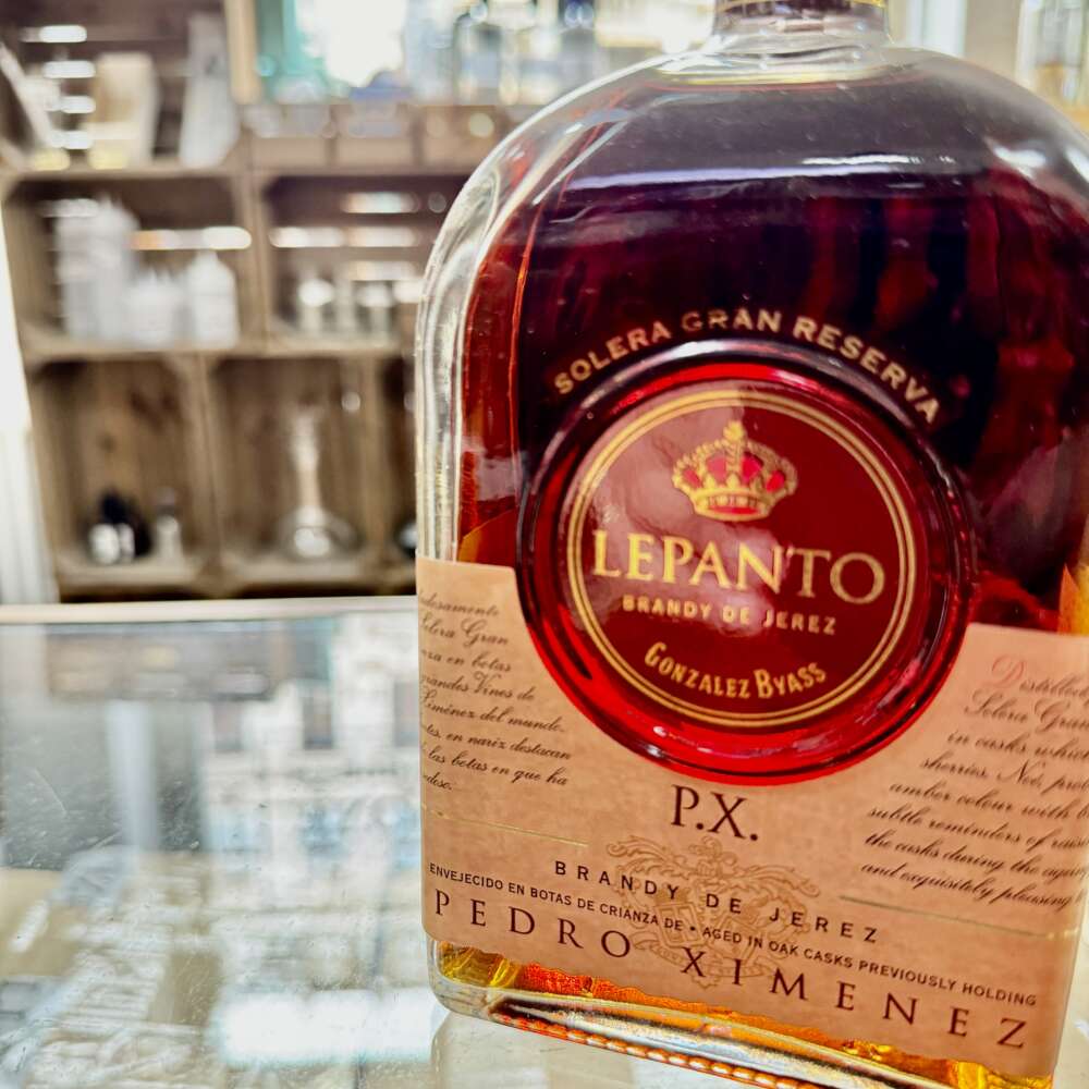 Lepanto Brandy Solera Gran Reserva PX 36% 0,7l – Bild 2
