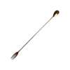 Copper Trident Bar Spoon 30 cm: Hochwertiger Bar-Löffel mit Trident-Gabel. Kupferbeschichteter Edelstahl, ergonomisch gedrehter Griff, ideal für professionelles und stilvolles Mixen. Nur Handwäsche empfohlen.