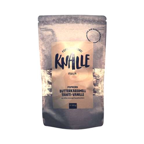 Knalle Popcorn Butterkaramel Tahiti- Vanille 100g
