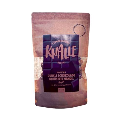 Knalle Popcorn Dunkle Schokolade Geröstete Mandel 100g