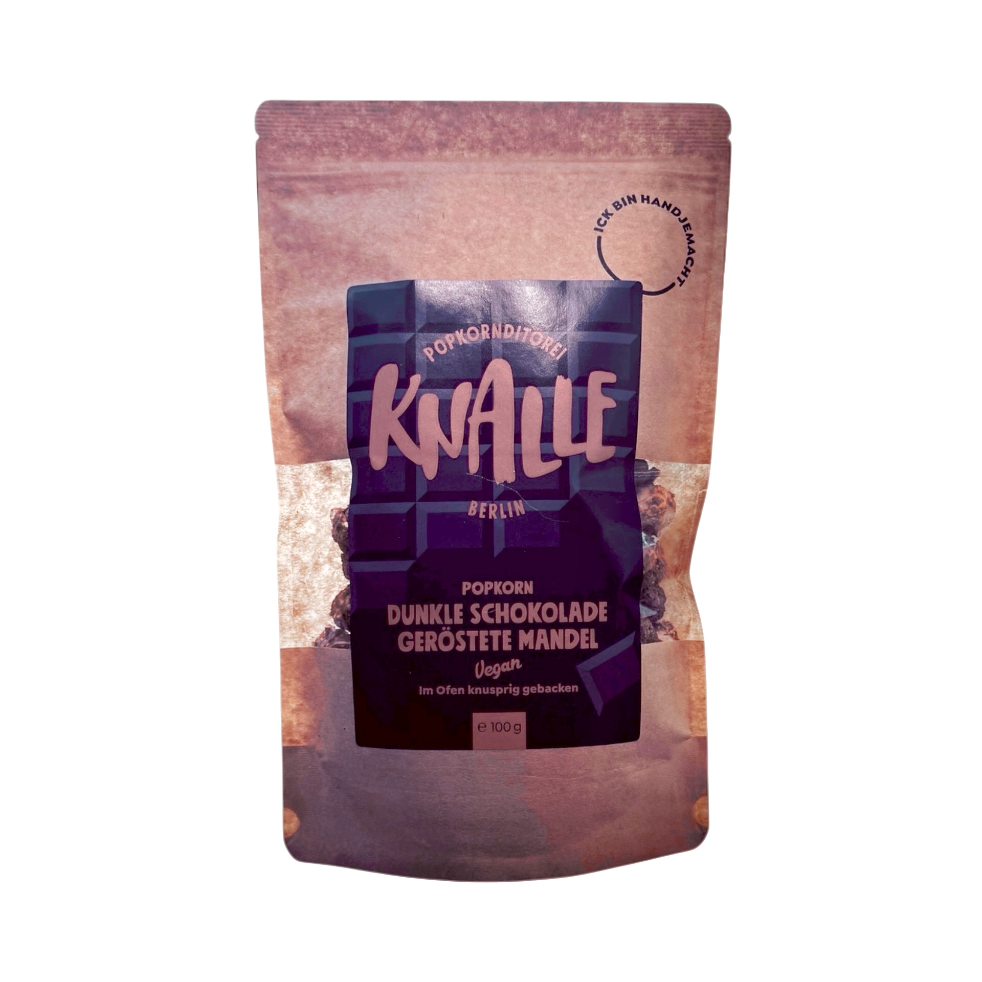 Knalle Popcorn Dunkle Schokolade Geröstete Mandel 100g