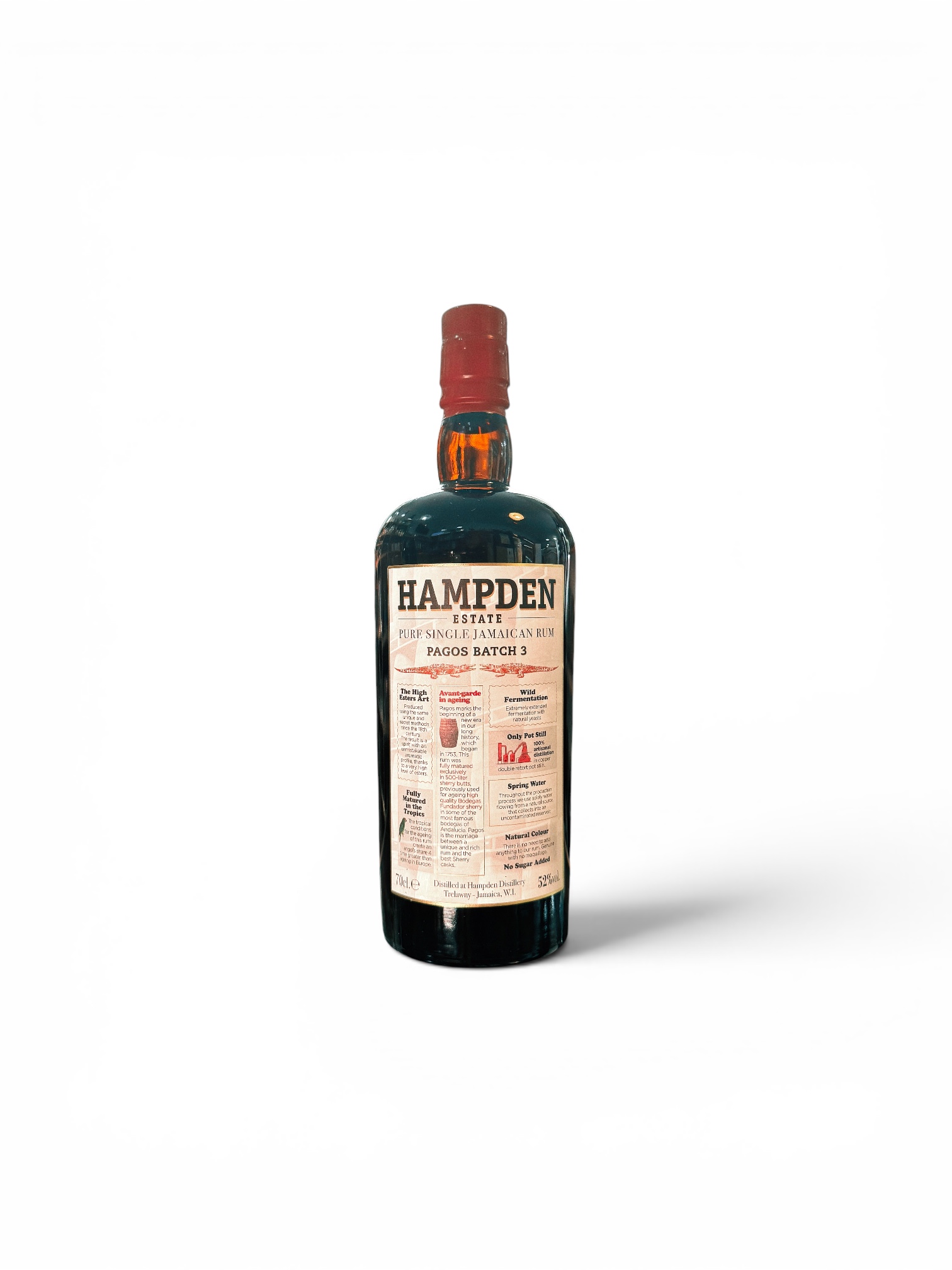 Hampden Estate Pagos Rum 52% 0,7l – Bild 4